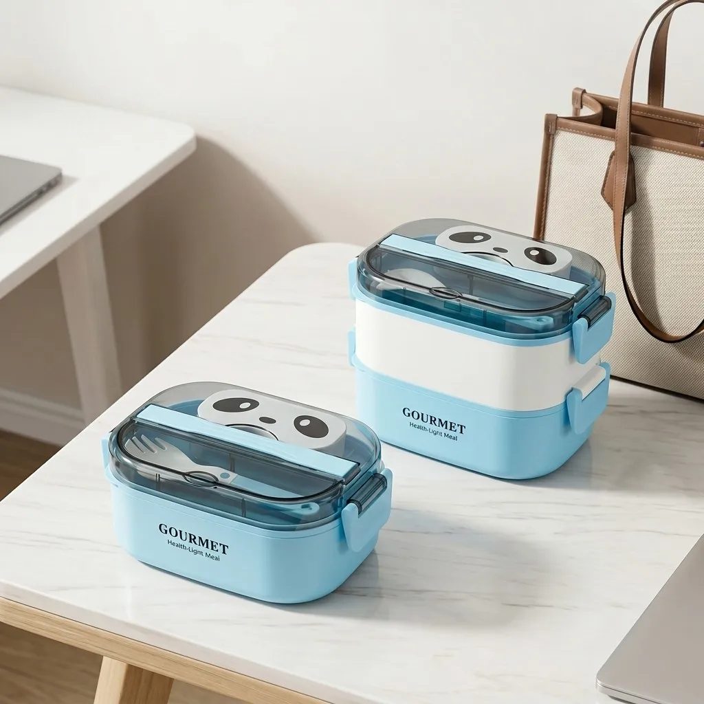 Meal Prep Or Prep Meal - Mikrowellengeeignete Plastik-Bento-Box für Kinder und Erwachsene,