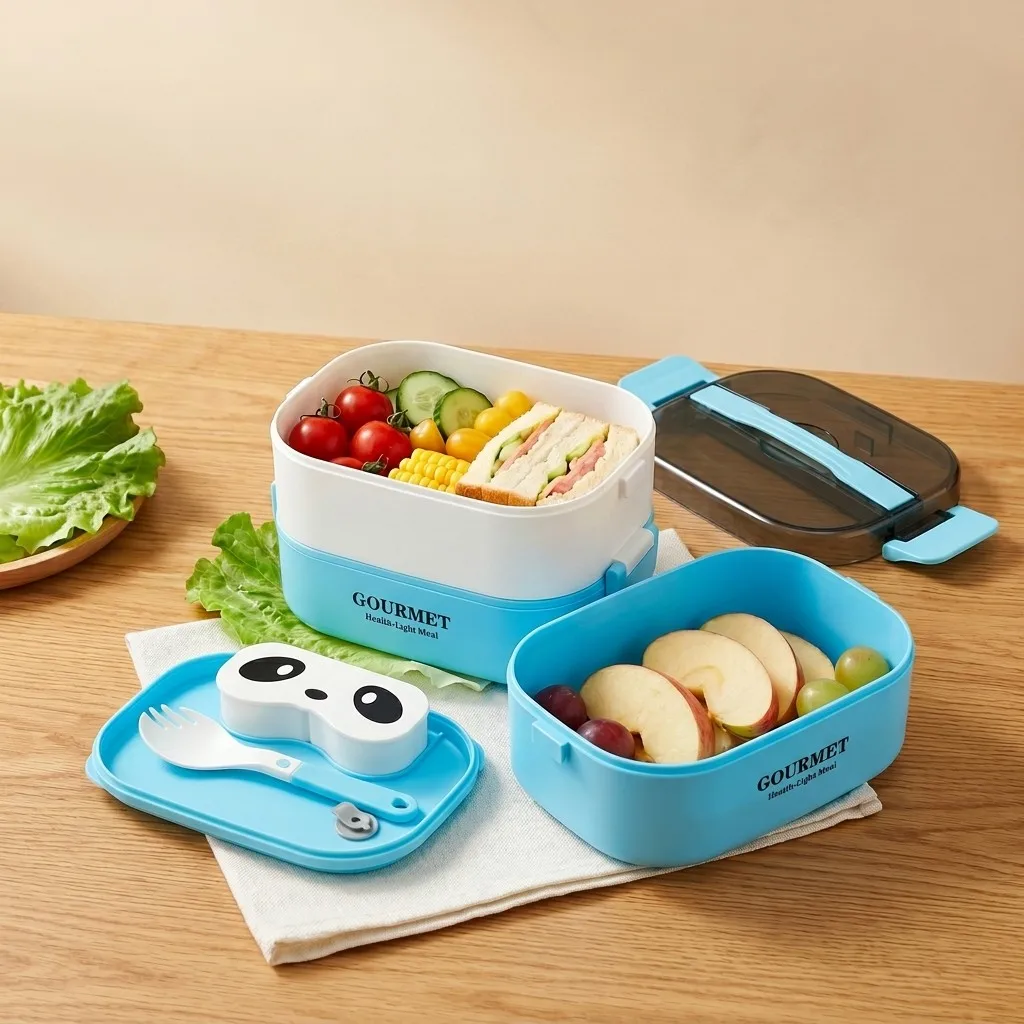 Meal Prep Or Prep Meal - Mikrowellengeeignete Bento-Lunchbox für Kinder, BPA-freier, auslaufsicherer