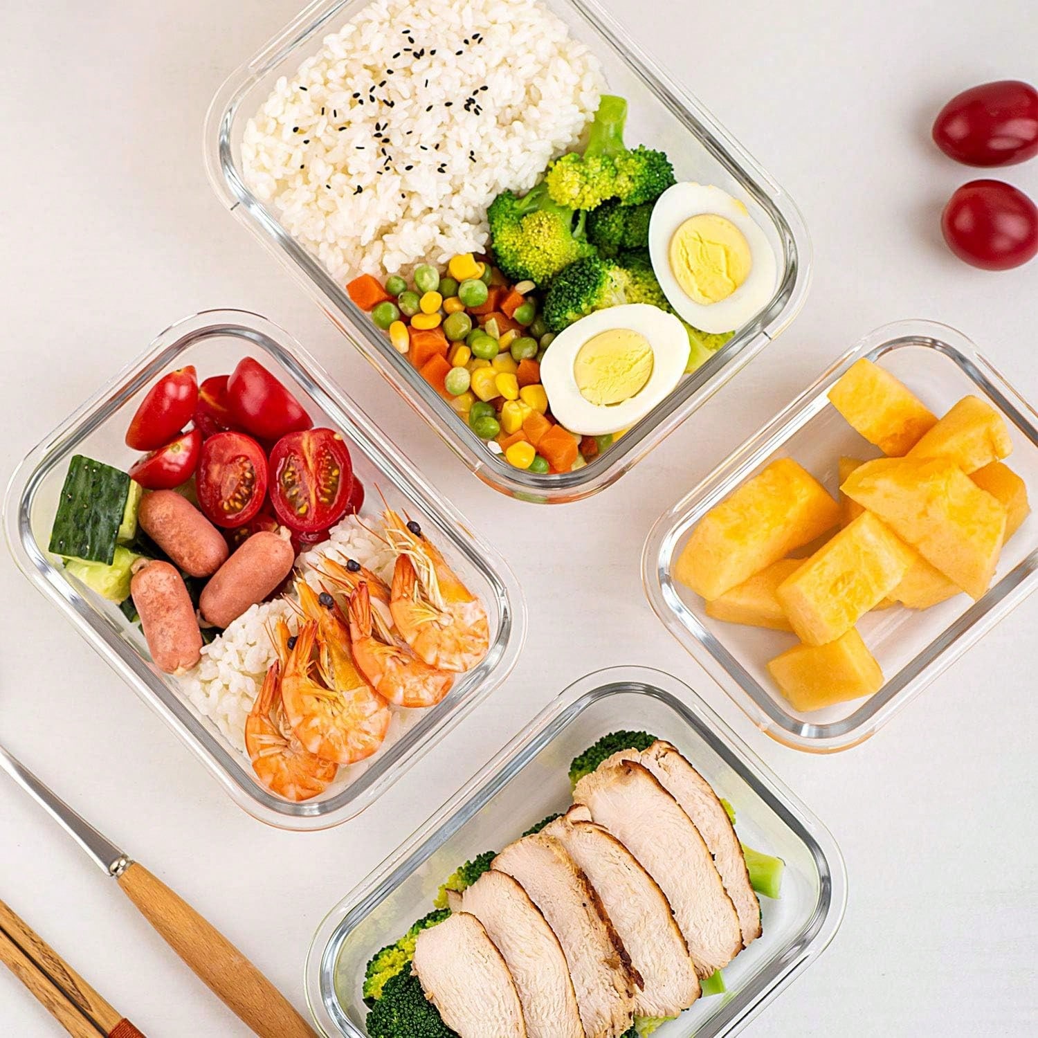10er-Pack Glas-Mahlzeitbehälte – Meal Prep Kitchen Bewertung und Preis